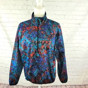 In Sport Wind Stopper Gore Multicolor Zippered Windbreaker Size M